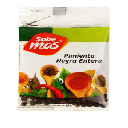 Pimienta negra Sabemas entera - 15 g